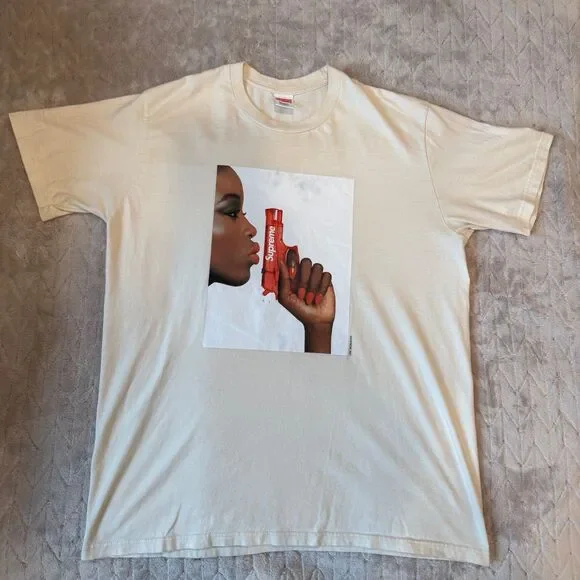 Supreme | Shirts | Supreme Water Pistol Tee Natural Large Ss2